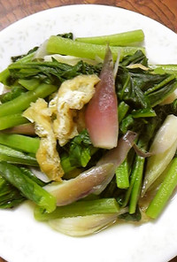 小松菜とみょうがのサッと煮