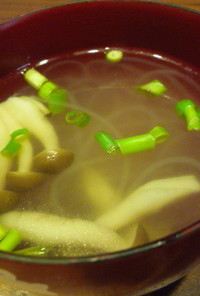 マロニーで簡単中華風あっさりスープ