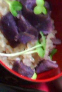 紫芋のご飯
