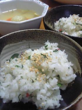 春菊で再現!懐かしの<嫁菜ごはん>の素