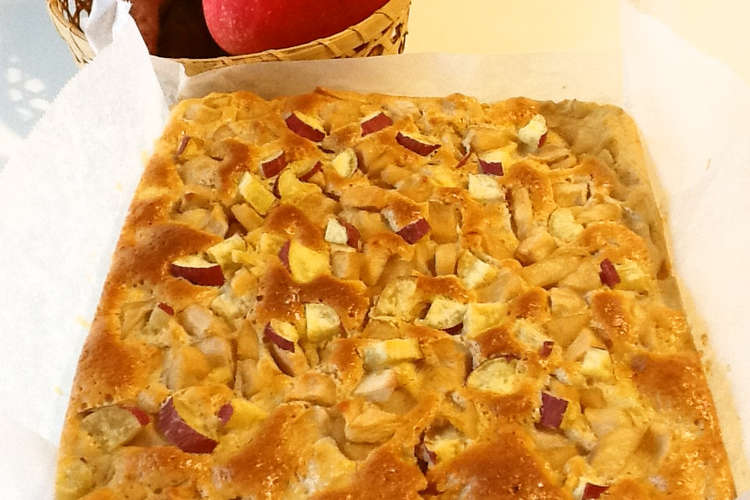 さつまいもとりんごのスクエアケーキ レシピ 作り方 By Shimasaho クックパッド 簡単おいしいみんなのレシピが356万品