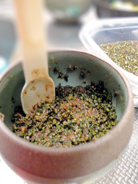 レンジで簡単☆紫蘇の実と鰹節の佃煮の画像
