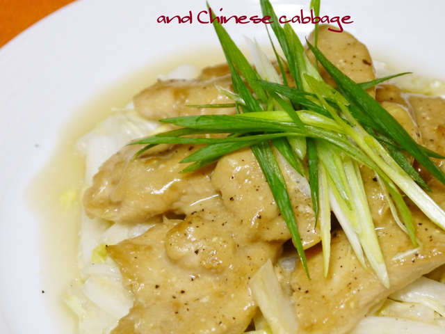 とり むね 白菜