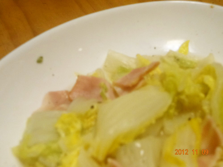 白菜ベーコンのクレイジーソルト蒸しの画像