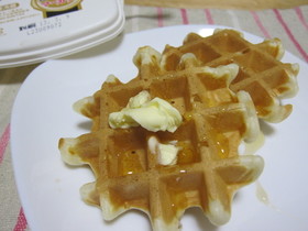 朝食に♪ 卵なし☆ワッフル *リッチ*