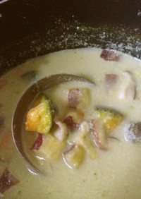 秋の実りスープ(セロリ+オニオンベース）