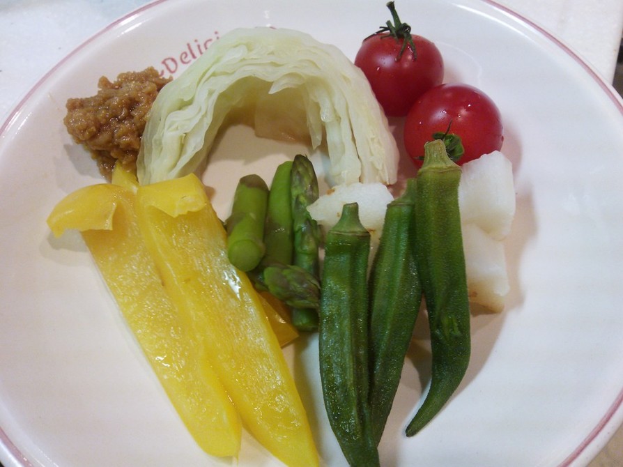 彩り野菜の和風バーニャカウダーの画像