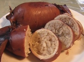 お米で作るイカめし
