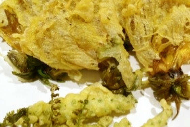 花オクラとシソの穂の天ぷら レシピ 作り方 By おぐにゃんこ クックパッド 簡単おいしいみんなのレシピが361万品
