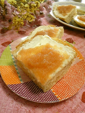 林檎ジャム&クリームチーズのお洒落パン