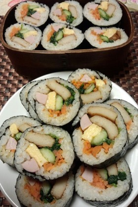 皆が褒めてくれました韓国海苔巻きキンパ