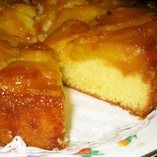 パイナップルのアップサイドケーキ レシピ 作り方 By おばけのコックさん クックパッド
