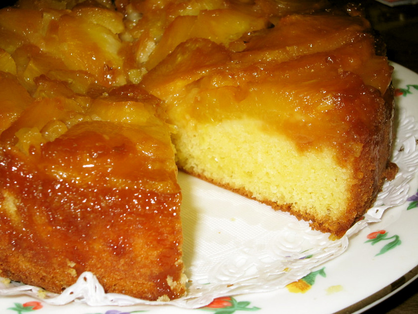 パイナップルアップサイドダウンケーキスラッシーのレシピ