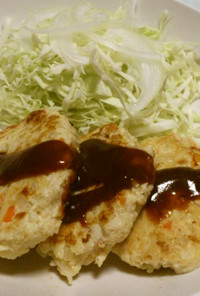 100kcal★ヘルシー豆腐鶏ハンバーグ