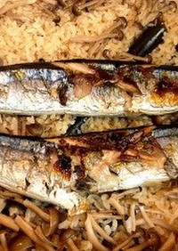 土鍋 ＤＥ 秋刀魚ご飯