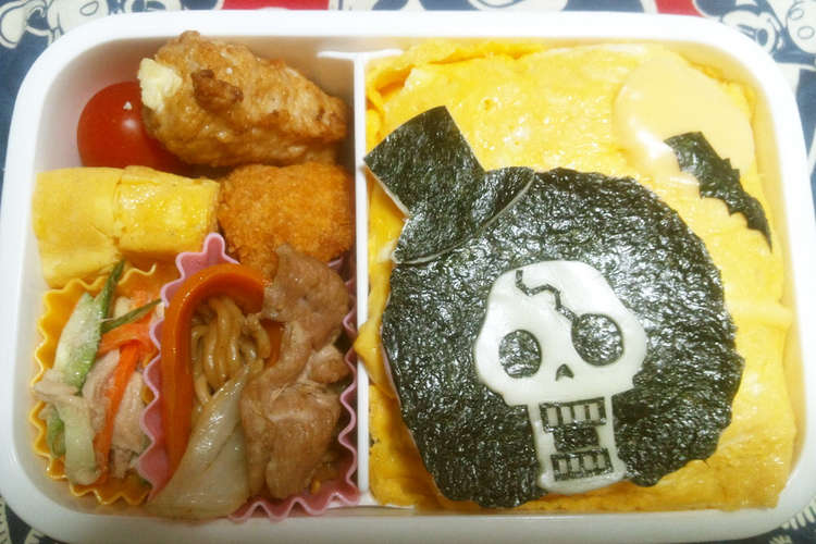 キャラ弁 ワンピースブルック弁当 レシピ 作り方 By ｈug クックパッド