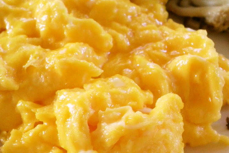 母の味 あまいスクランブルエッグ レシピ 作り方 By うれまゆ クックパッド