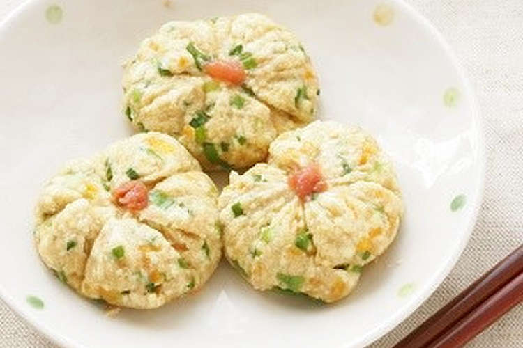 お弁当に レンジで作る豆腐茶巾 レシピ 作り方 By 河埜玲子 クックパッド 簡単おいしいみんなのレシピが360万品