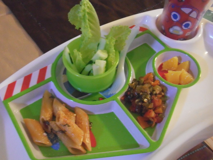 離乳食1歳児:野菜盛りイタリアンプレートの画像