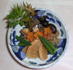 冷凍筍の煮しめ