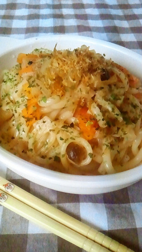 娘のための♥うどんde焼きそば♥
