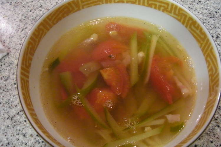 きゅうりとトマトのスープ レシピ 作り方 By Garbo クックパッド 簡単おいしいみんなのレシピが360万品