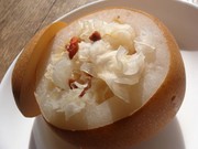 薬膳ノススメ！梨と白キクラゲの潤い蒸しの写真