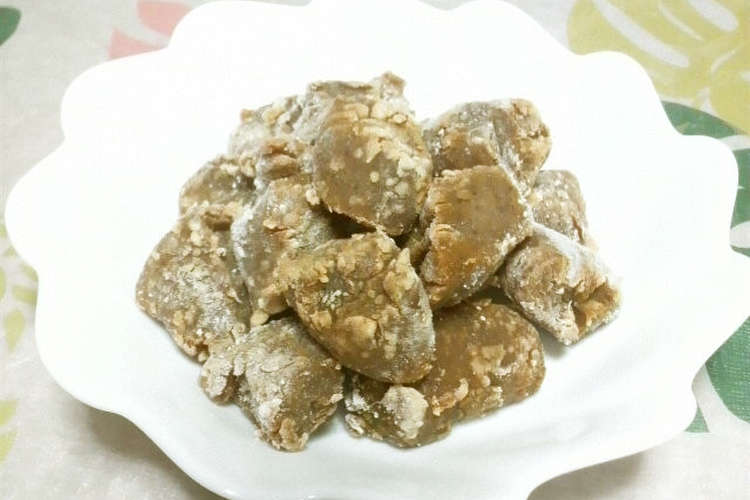 R E 油不使用 揚げない蒟蒻唐揚げ レシピ 作り方 By リル リル リルル クックパッド 簡単おいしいみんなのレシピが356万品