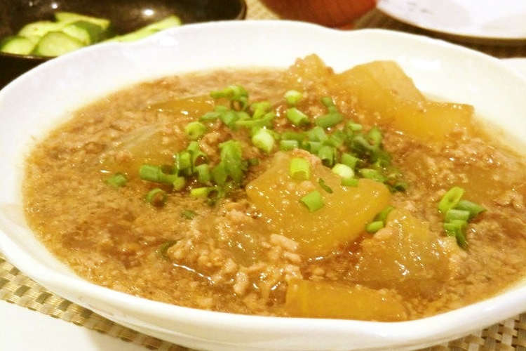 冬瓜とひき肉の煮物 レシピ 作り方 By かむいわんわん クックパッド 簡単おいしいみんなのレシピが352万品