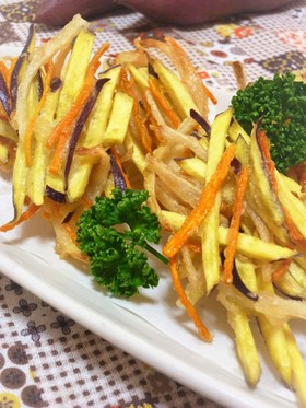 ❋さつま芋と玉葱のかき揚げ❋