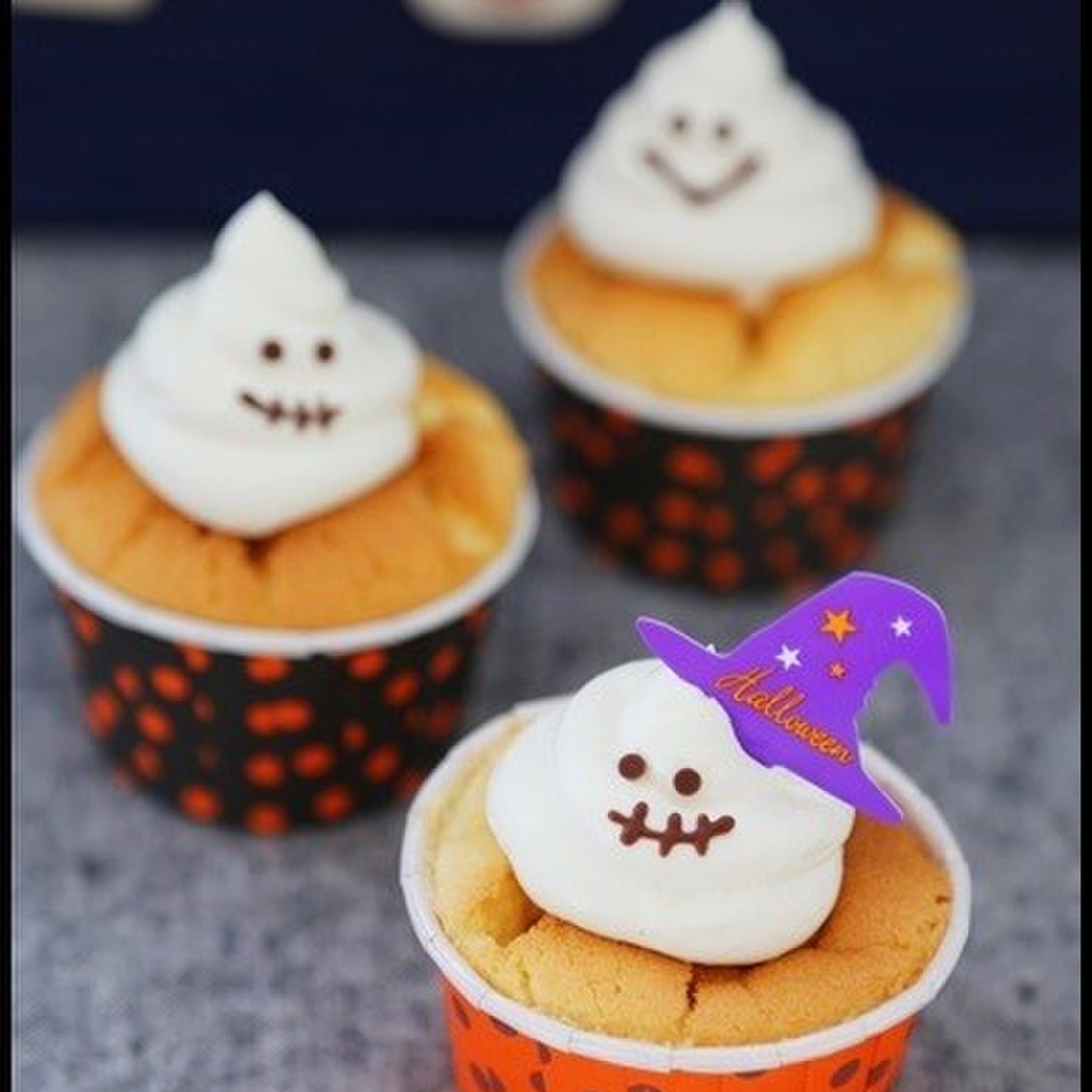 オバケカップケーキ☆ハロウィン