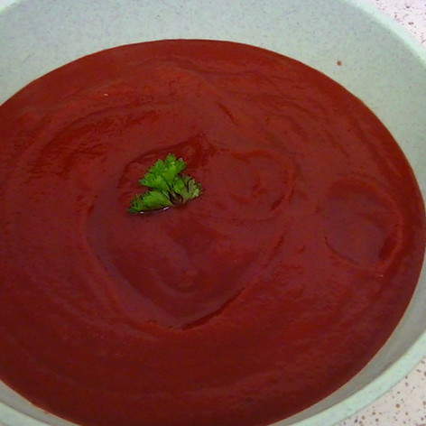 真っ赤なビーツのスープ♪