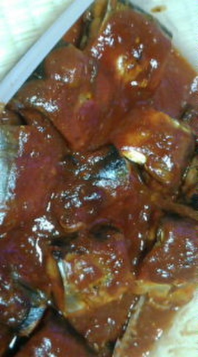 え！?これだけ！?秋刀魚のケチャップ煮の写真