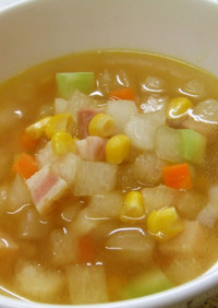 とうがんのコロコロ野菜スープ