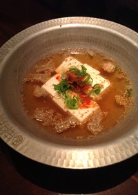 牛脂カス豆腐(ホルモン豆腐)