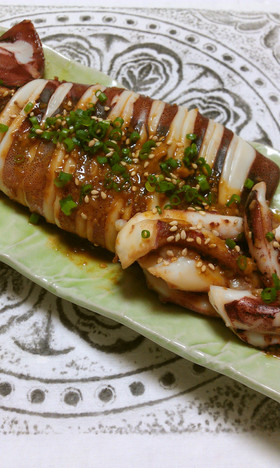 母の味・覚えてネ❀イカの姿焼き