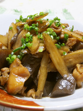おいし~い♪鶏ごぼうこんにゃく