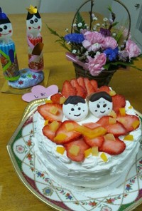 ♪雛祭り♪デコレーションケーキ
