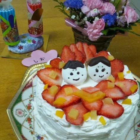 ♪雛祭り♪デコレーションケーキ