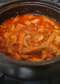 本格韓国料理：コチュジャン豚カルビ