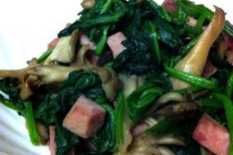 ほうれん草と舞茸のバター醤油炒め レシピ 作り方 By Yurin クックパッド 簡単おいしいみんなのレシピが360万品