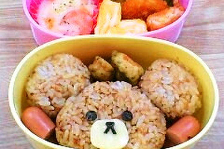 キャラ弁 くまのがっこう ジャッキー握り レシピ 作り方 By ふわとろちゃん クックパッド 簡単おいしいみんなのレシピが349万品