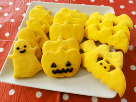 ハロウィンに♪サクサク!かぼちゃクッキー