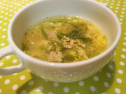 ・・✿水菜のかき玉コンソメスープ✿・・の写真