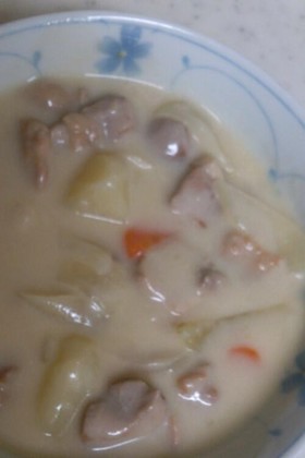 ご飯のおかずになる!クリームシチュー