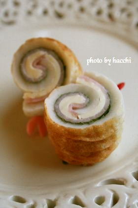 しそハムチーズのちくわくるくる