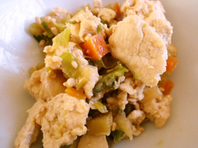 しっかり味の炒り豆腐