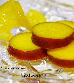 簡単さつま芋のオレンジ煮♬お弁当おやつにの画像