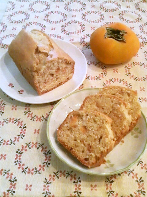 秋色★柿のパウンドケーキの画像