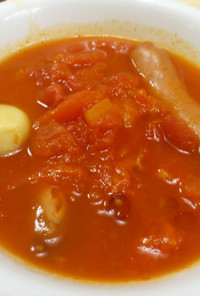 トマトスープ～ニンニク・ピリ辛風～
